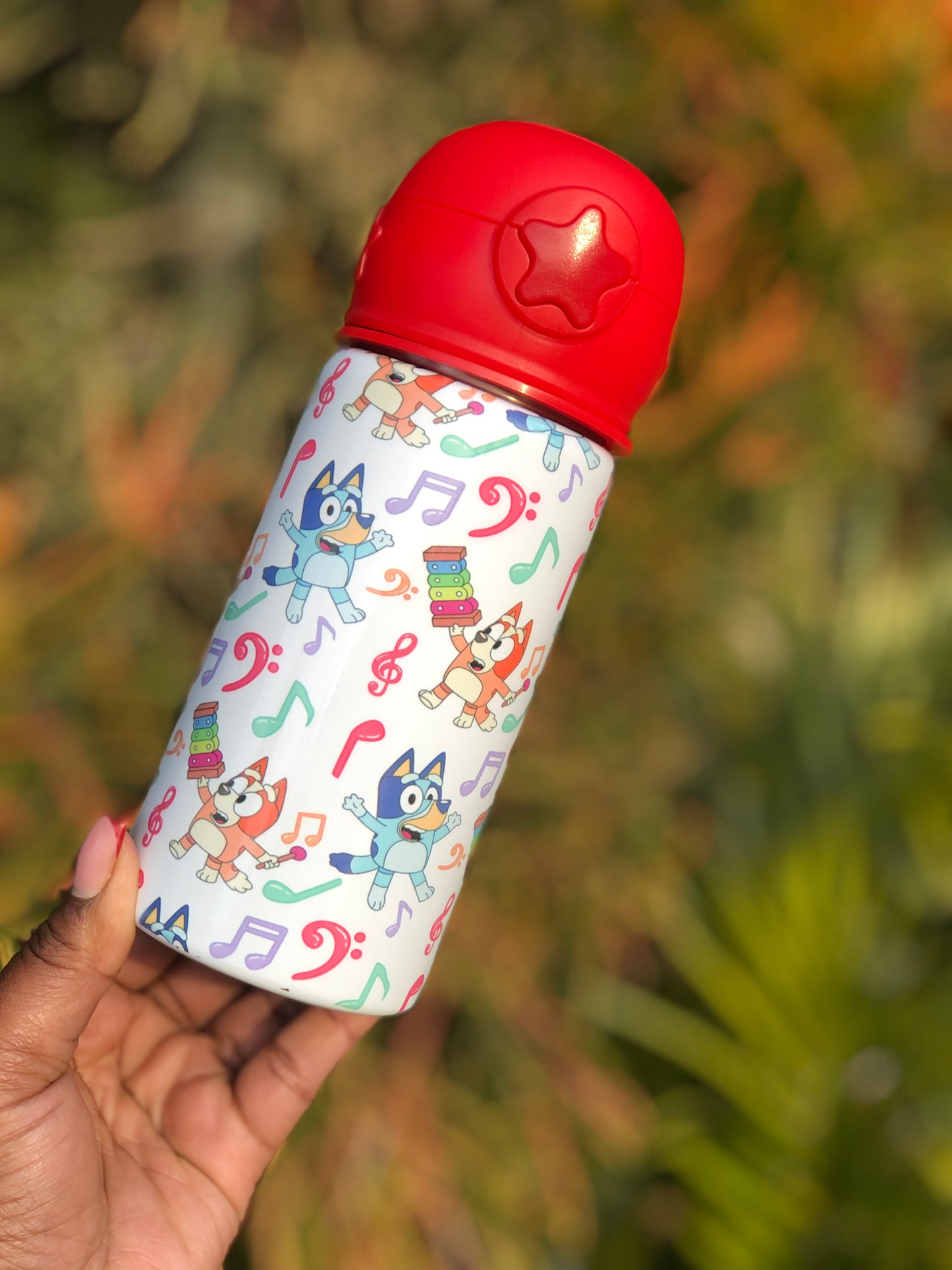 Kiddies Buddy Sippy Bottle - Bluey Musical Notes