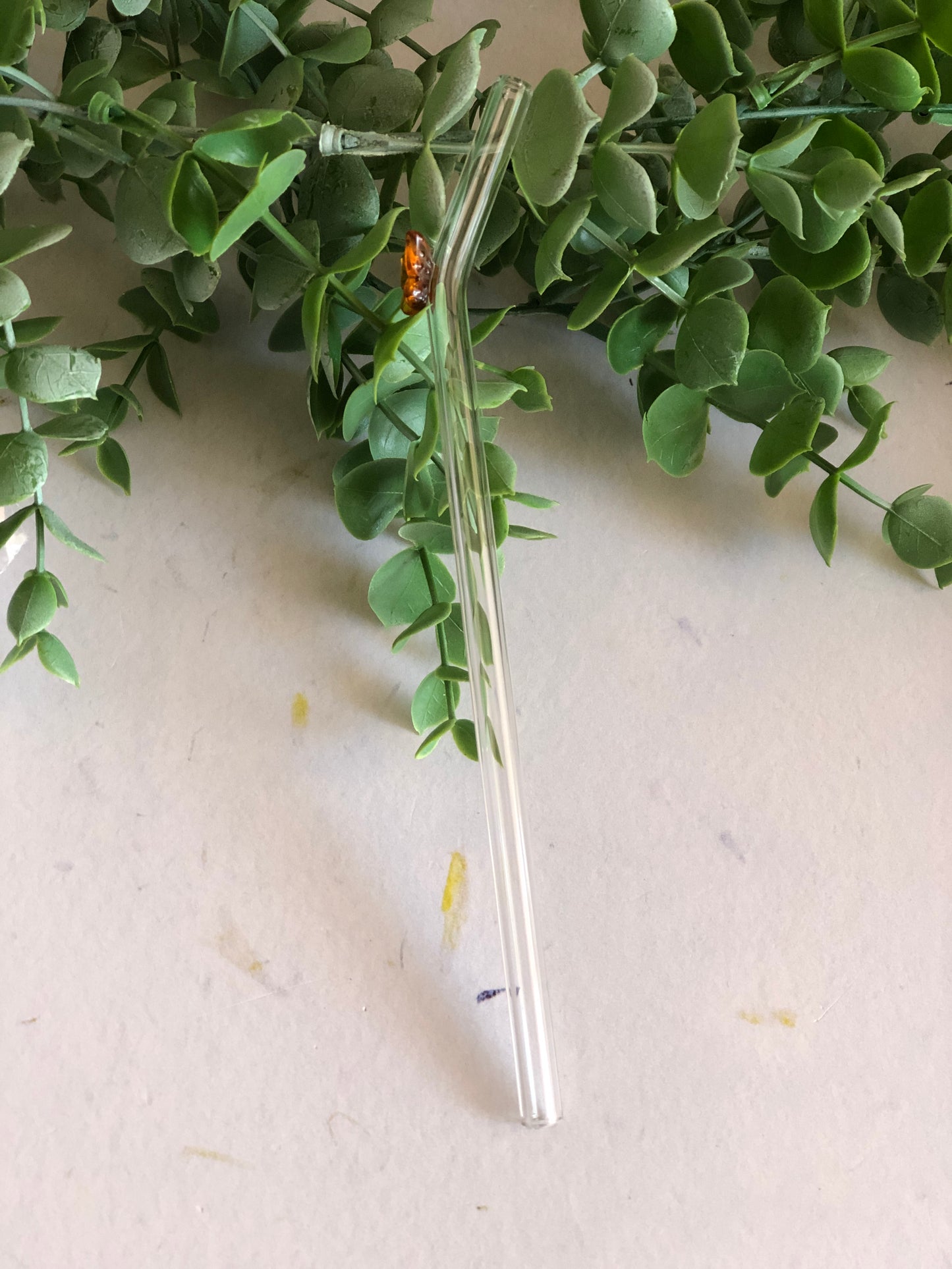 Butterfly Glass Straws