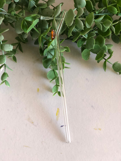 Butterfly Glass Straws