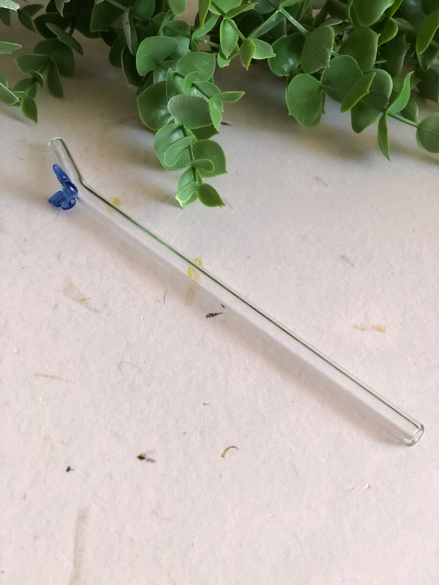 Butterfly Glass Straws