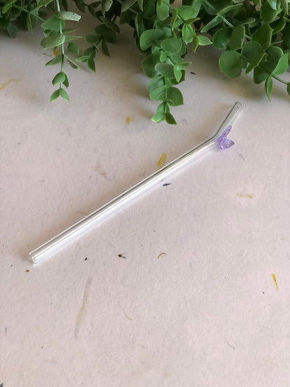 Butterfly Glass Straws