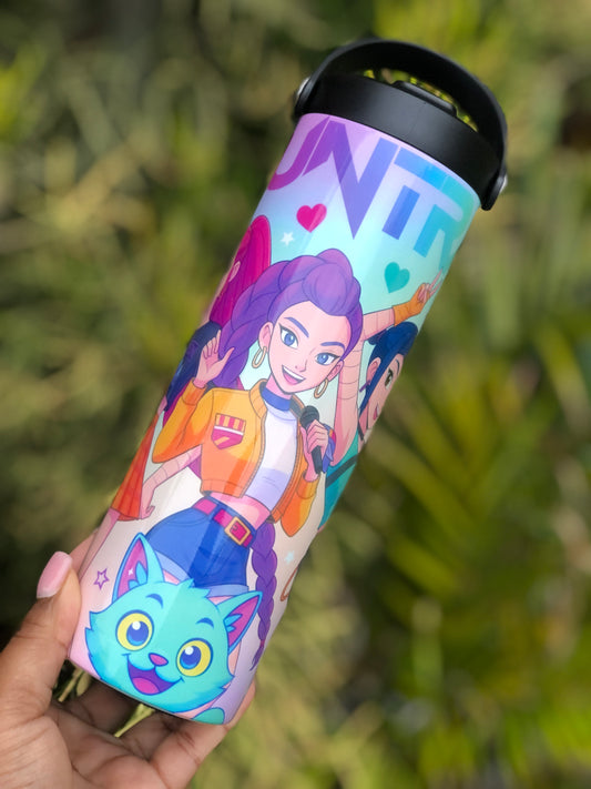 20oz Skinny Tumbler - Colourful Huntrx