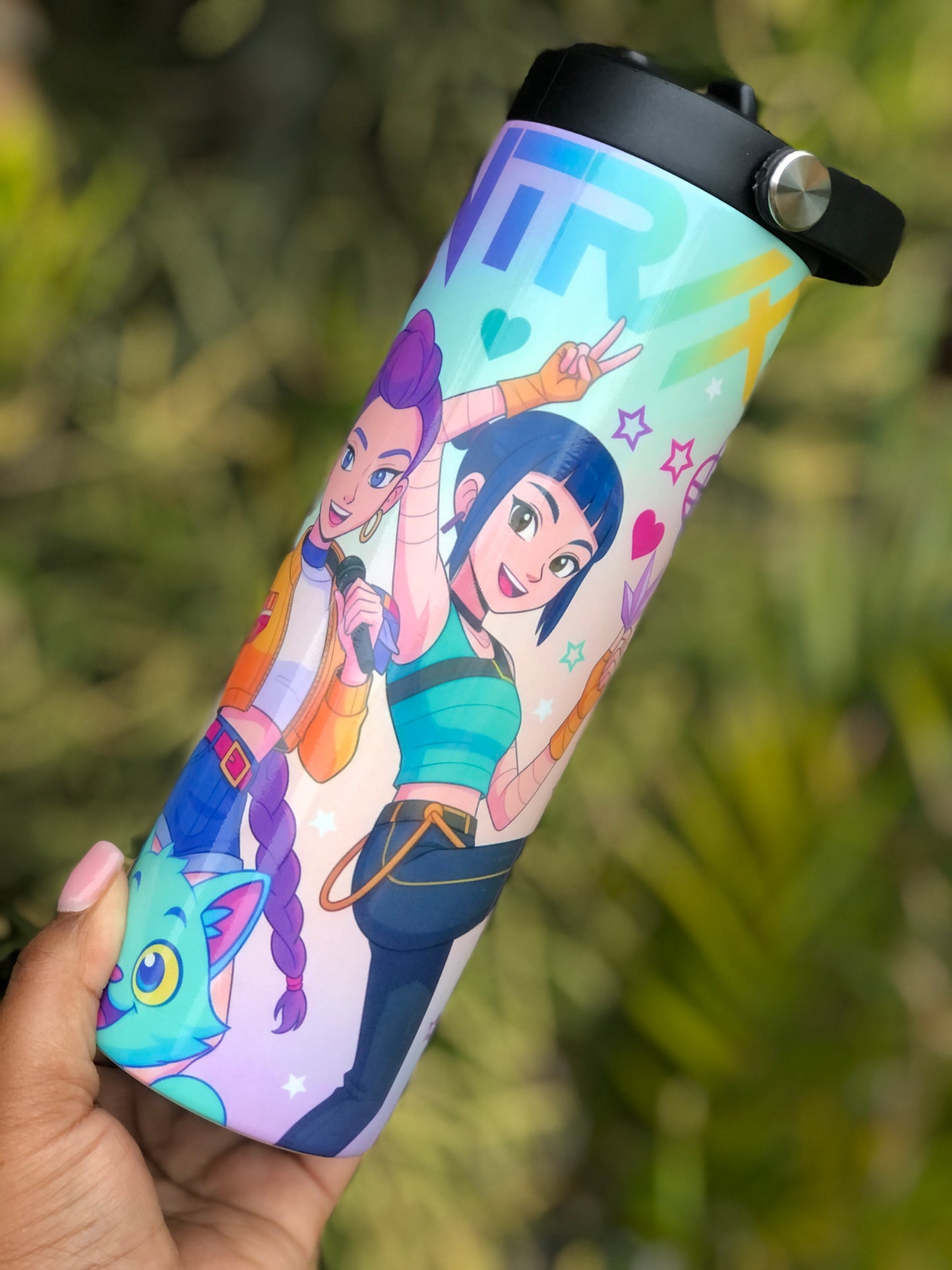 20oz Skinny Tumbler - Colourful Huntrx