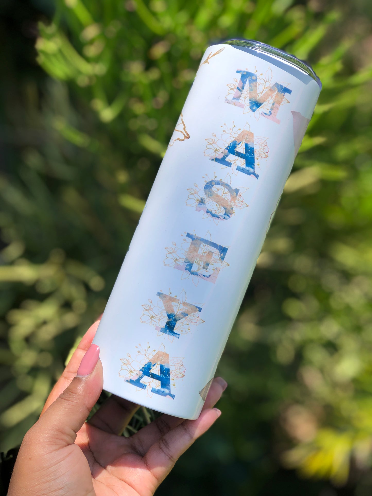 20oz Skinny Tumbler - Add Name (Various Designs)