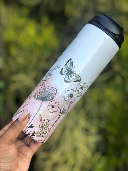 20oz Dual Lid Tumbler - Boho Line Art
