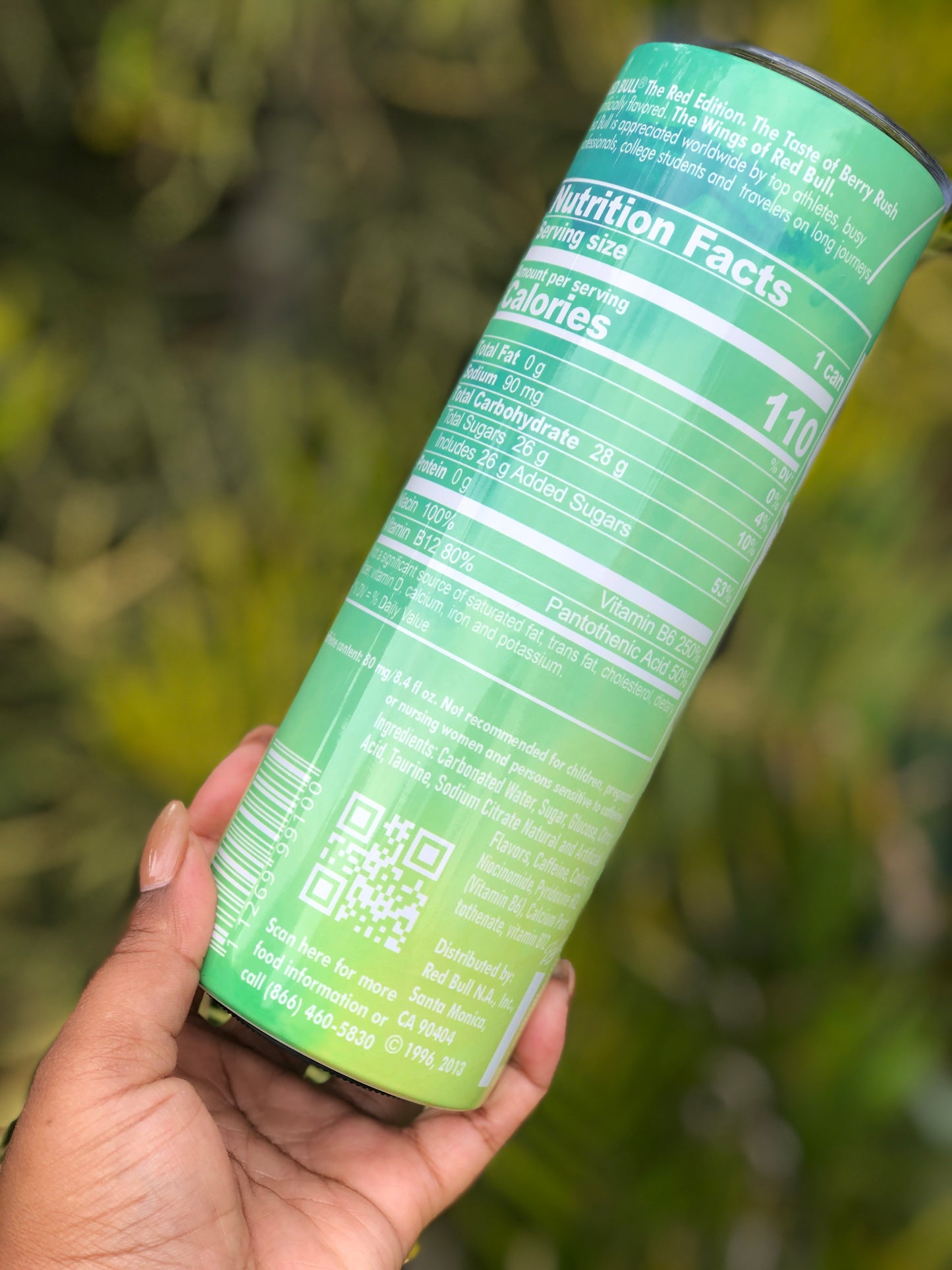 20oz Skinny Tumbler - Red Bull Multi-Colour