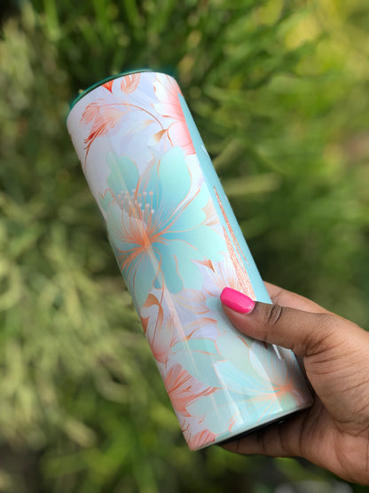 20oz Skinny Tumbler - Add Name (Various Designs)