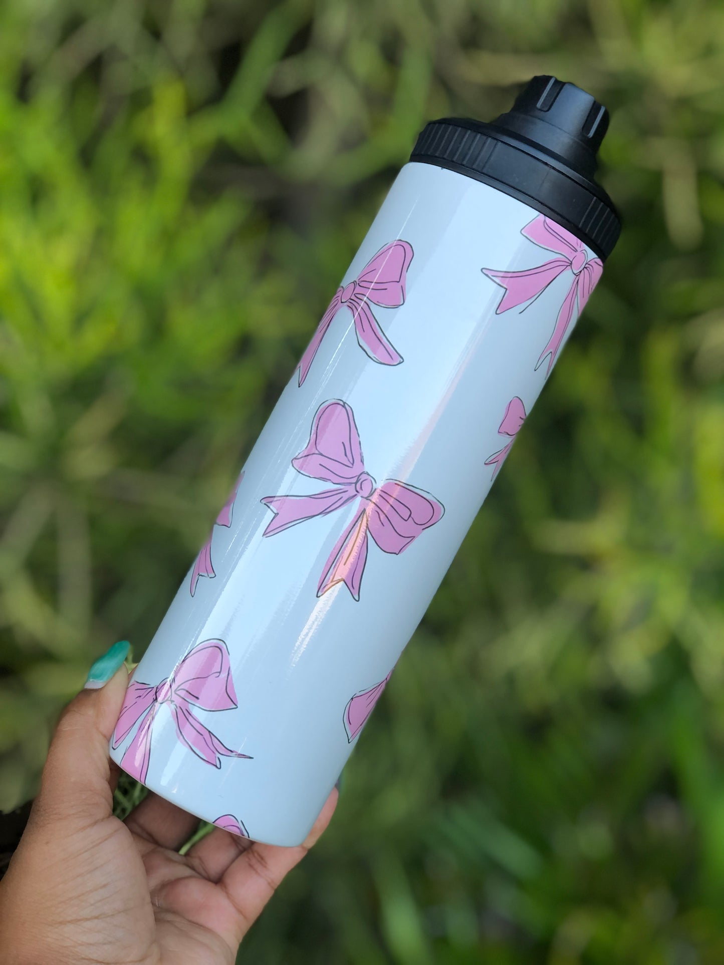 20oz Tumbler - Pink Bows