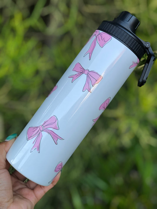 20oz Tumbler - Pink Bows