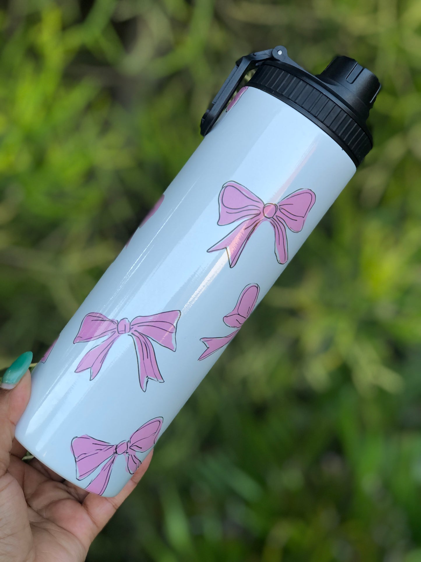 20oz Tumbler - Pink Bows