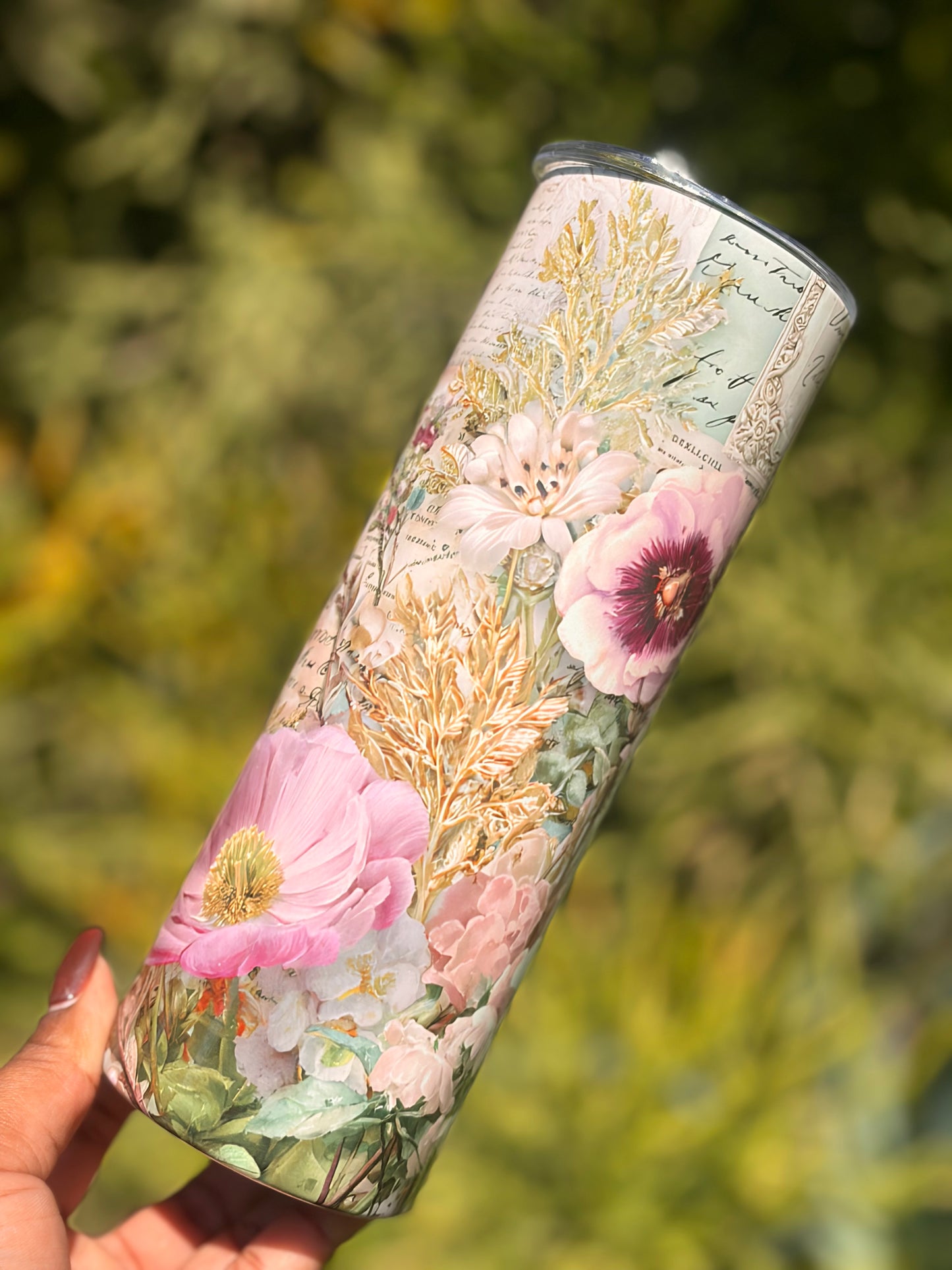 20oz Skinny Tumbler - Romantic Victorian