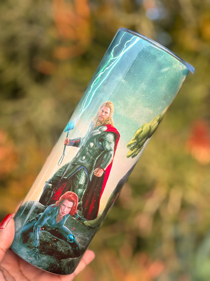 20oz Skinny Tumbler - Avengers Inspired