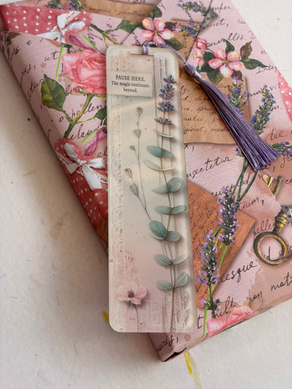 Sub-Acrylic Bookmark - Pause Here