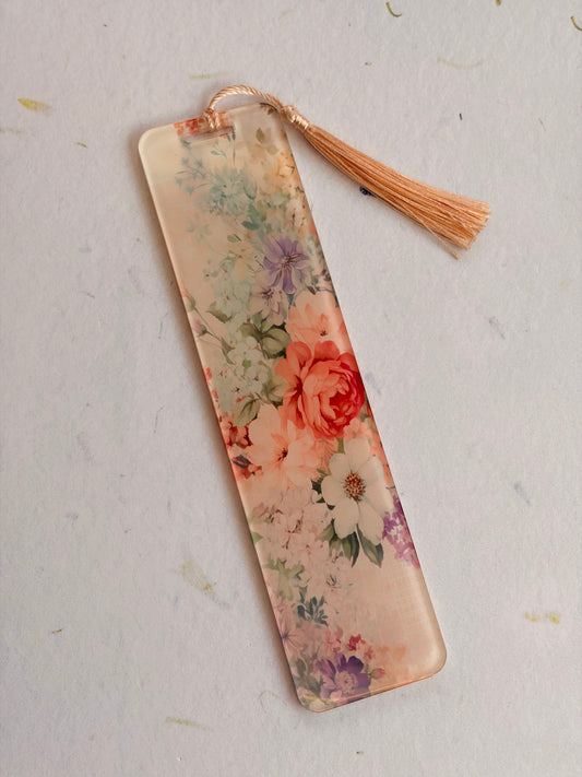 Sub-Acrylic Bookmarks - Vintage Florals