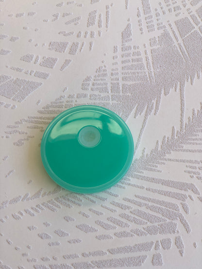 Glass Can Plastic Coloured Lids