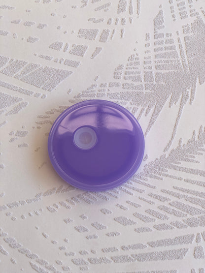 Glass Can Plastic Coloured Lids