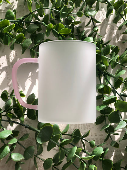 Frosted Glass Mug - Fearfully and Wonderfully Created