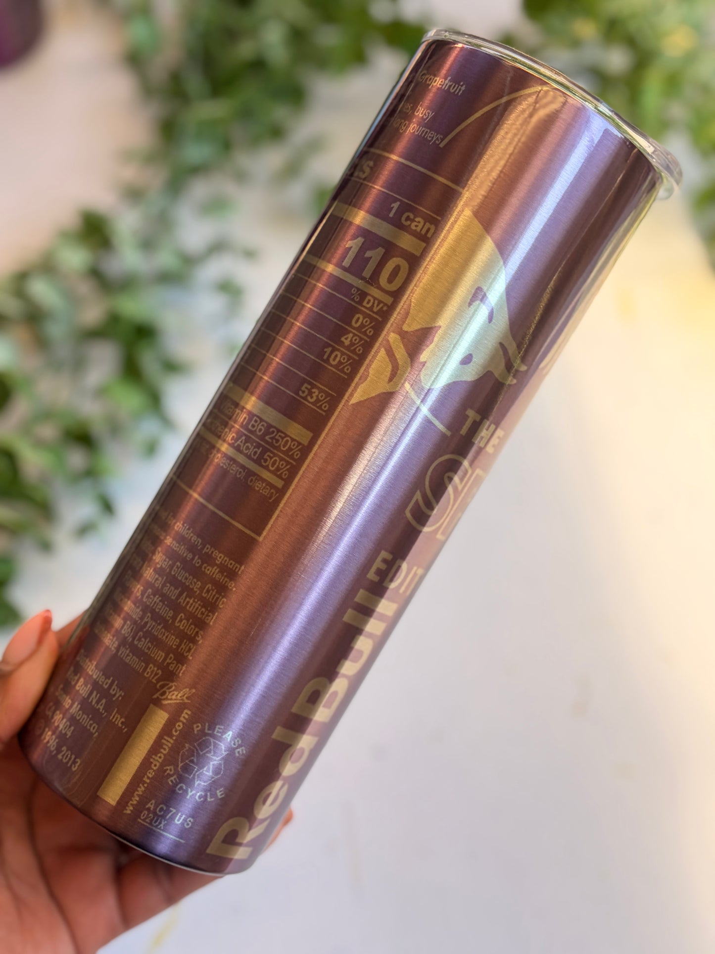 20oz Silver Skinny Tumbler - Spring Edition