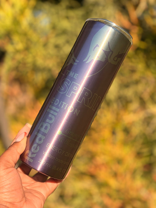 20oz Silver Skinny Tumbler - Spring Edition