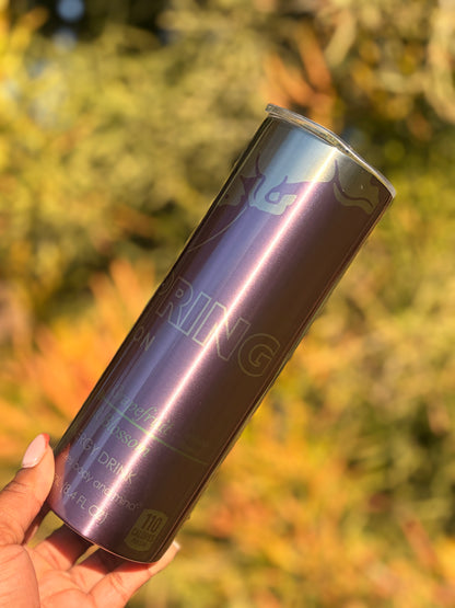 20oz Silver Skinny Tumbler - Spring Edition