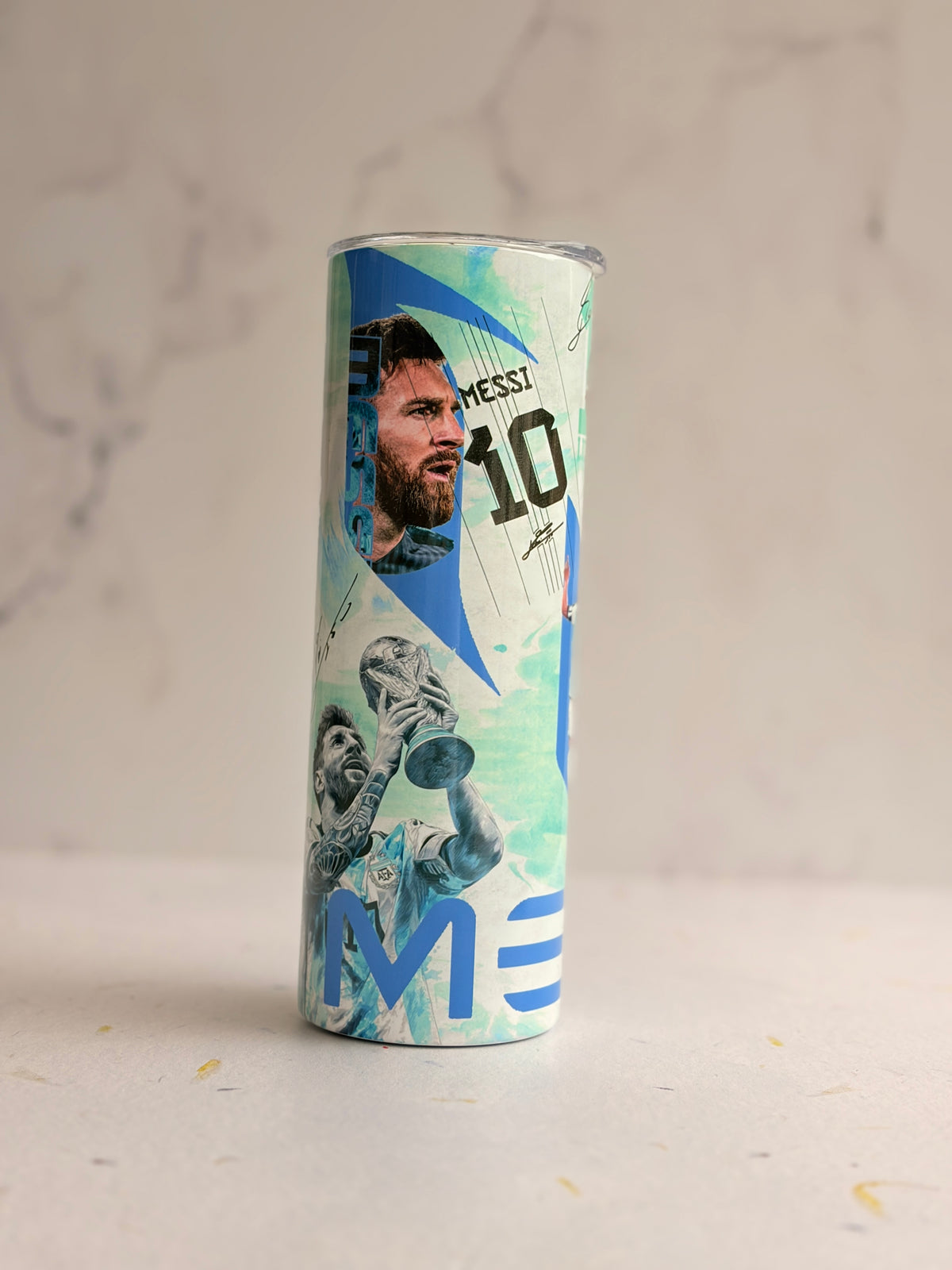 20oz Skinny Tumbler - Lionel Messi
