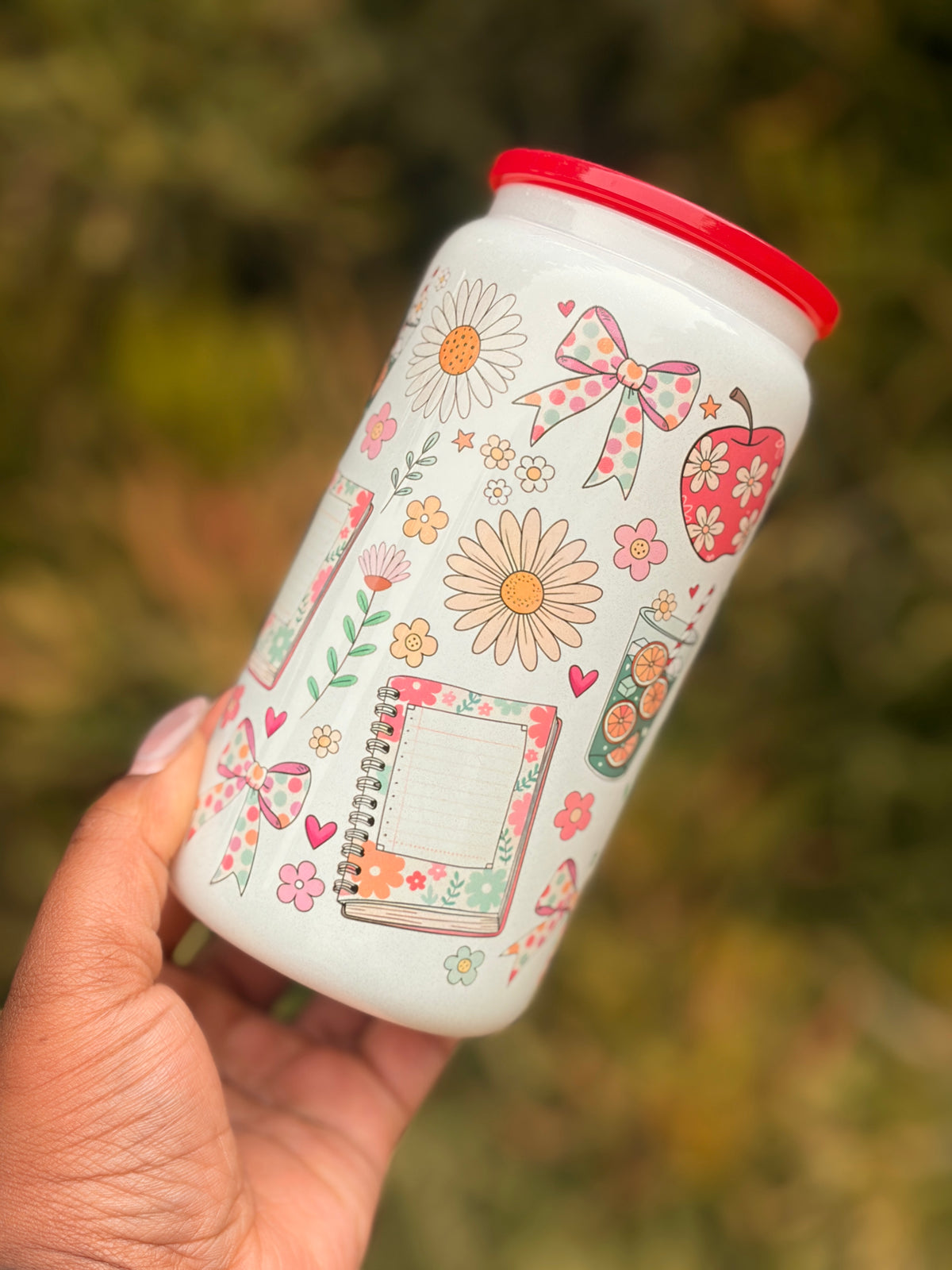 16oz Stainless Steel Tumbler - Teacher Coquette