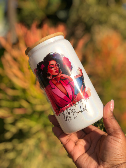 Shimmer Glass Can - My Weekend is all Booked