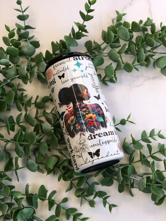 15oz Skinny Tumbler - Motivational Affirmations