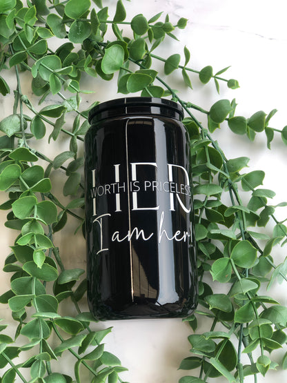 Black Glass Can - She/Her Designs