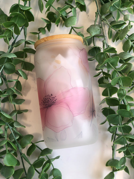 Frosted Glass Can - Various Designs