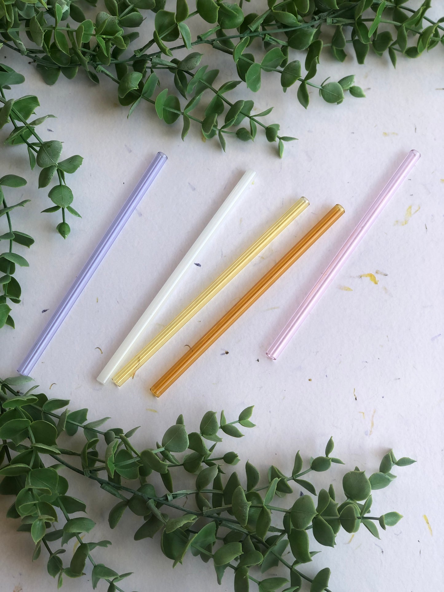 Colour Glass Straws