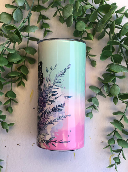 15oz Skinny Tumbler - Pastel Butterflies